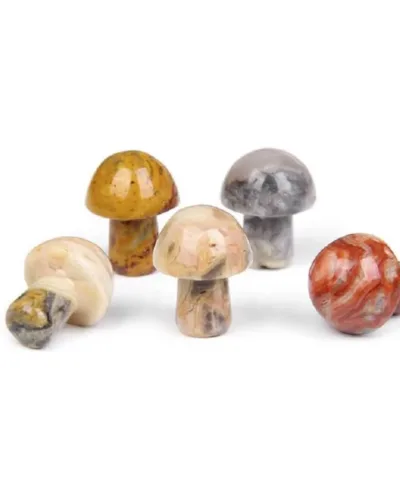 Colorful Small Crystal Mushroom Pendants Wholesale