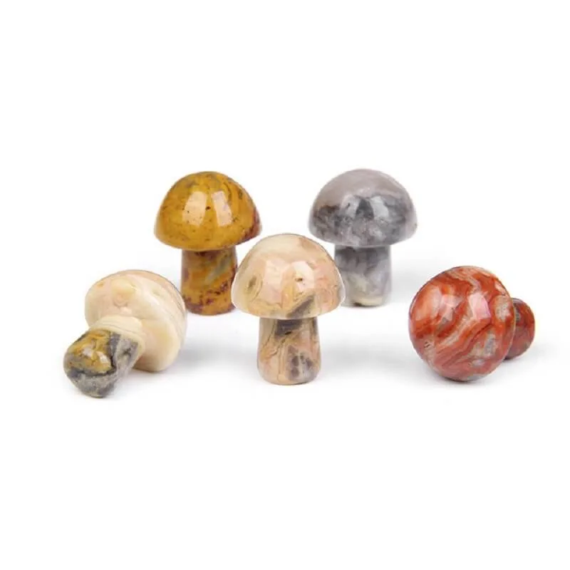 Mini Polished Mushroom Stones Agates Wholesale