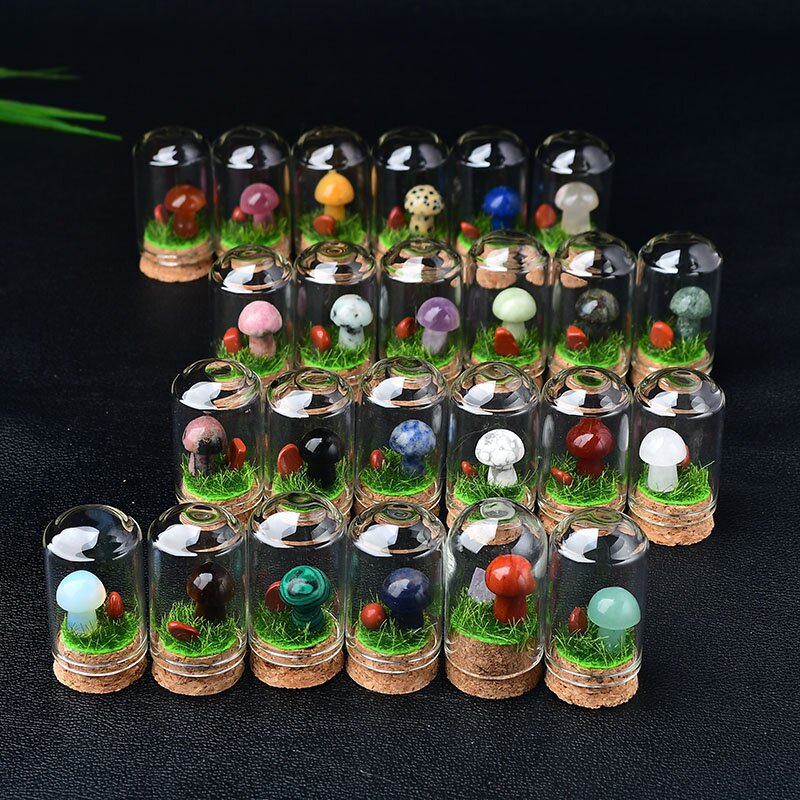 Delicate Crystal Rock Mushrooms Wholesale Gem Specimen