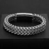 Double-Layer Chain Link Stainless Steel Chain Bracelet