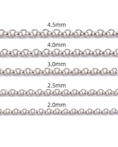 Fashion Cable Stainless Steel Chains Wholesale 5