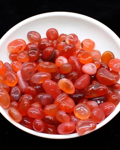 Genuine Red Carnelian Polished Rocks in Bulk