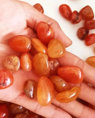 Genuine Red Carnelian Polished Rocks in Bulk