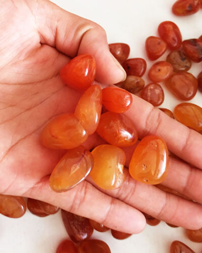 Genuine Red Carnelian Polished Rocks in Bulk