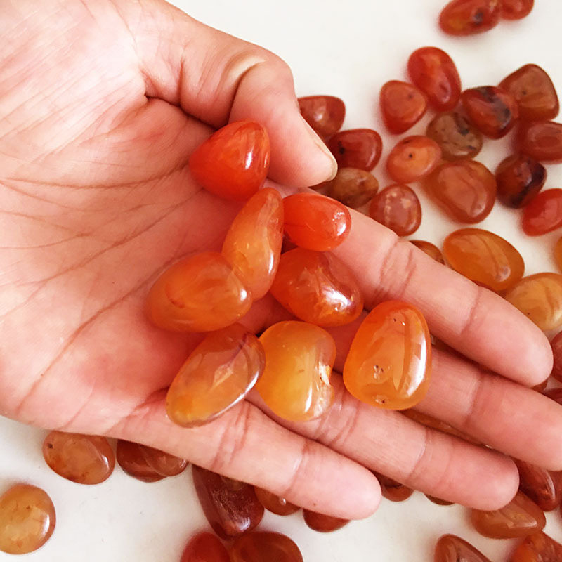 Genuine Red Carnelian Polished Rocks in Bulk