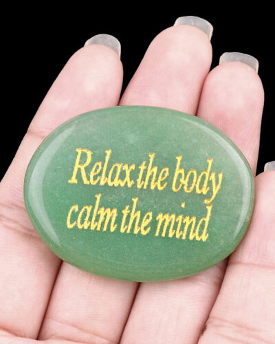 Engraved Colorful Rubbing Stones with Words Wholesale