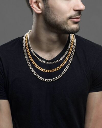 Vue alternative de High Polish Stainless Cuban Chain Wholesale