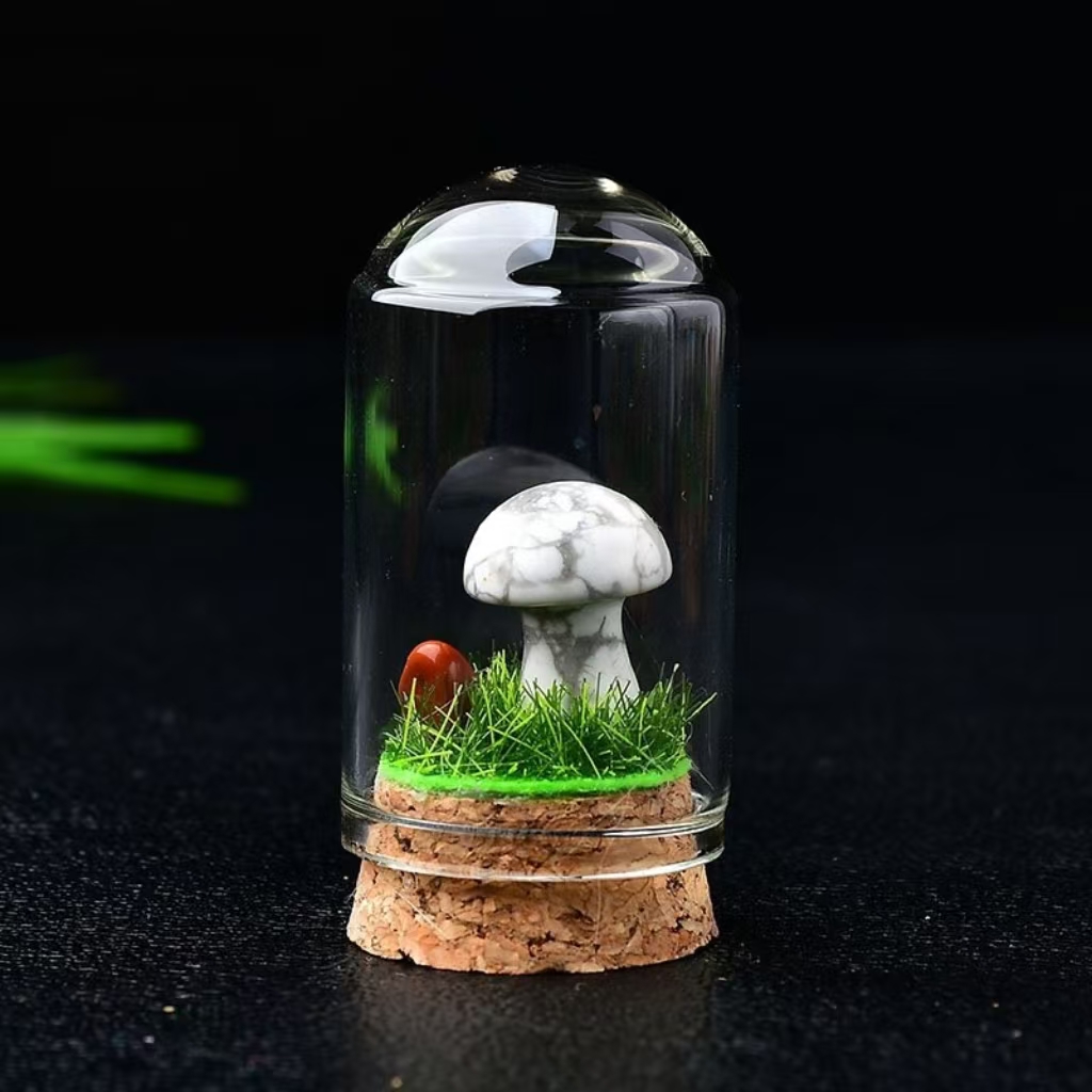 Delicate Crystal Rock Mushrooms Wholesale Gem Specimen