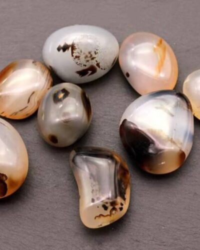 Irregular Ocean Chalcedony Crystal Worry Rock