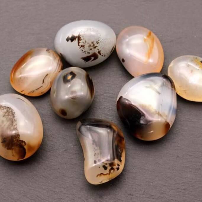 Irregular Ocean Chalcedony Crystal Worry Rock