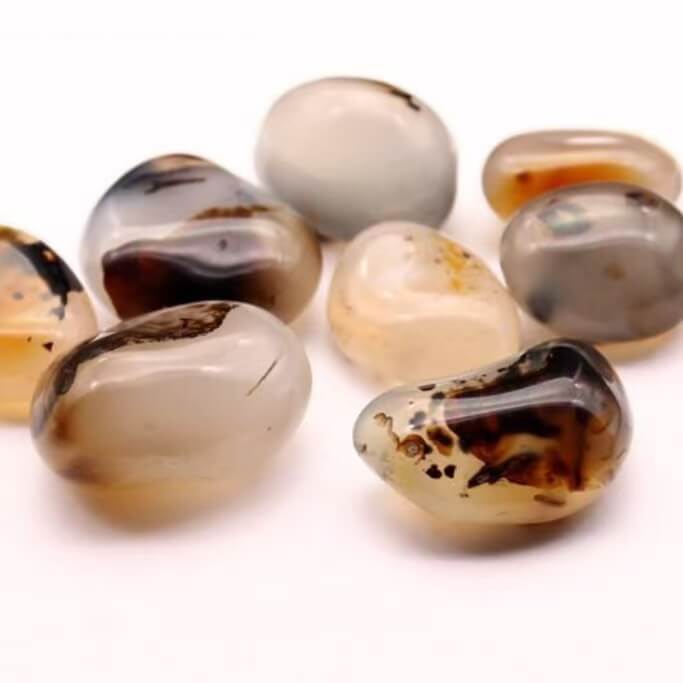 Irregular Ocean Chalcedony Crystal Worry Rock