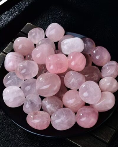 Irregular Pink Rose Quartz Crystal Tumble Stones 230g