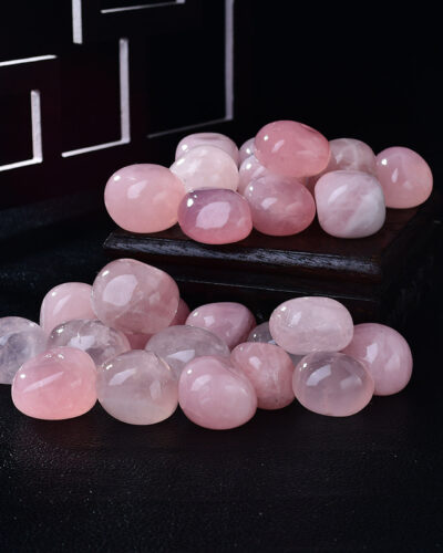 Irregular Pink Rose Quartz Crystal Tumble Stones 230g