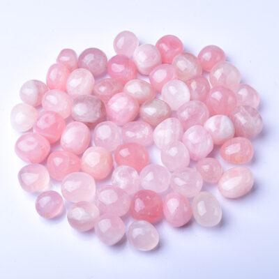 Irregular Pink Rose Quartz Crystal Tumble Stones 230g