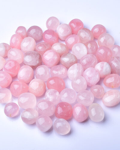 Irregular Pink Rose Quartz Crystal Tumble Stones 230g