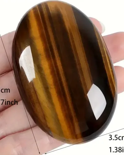 Large Energy Tiger Eye Worry Stone Bulk