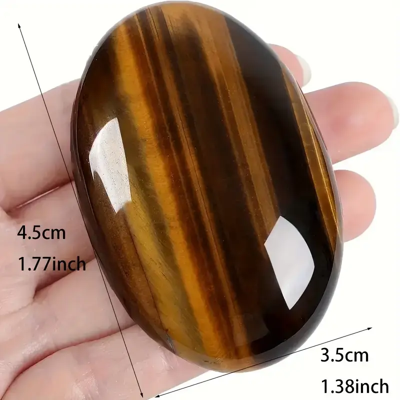 Large Energy Tiger Eye Worry Stone Bulk