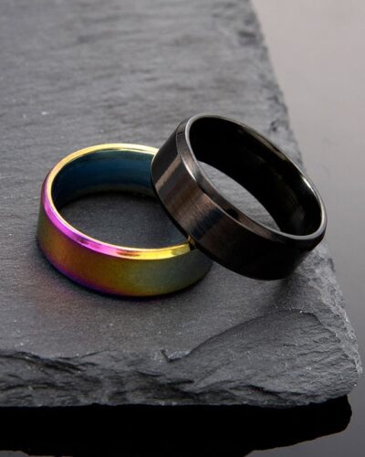 Alternativní pohled na Matte Stainless Steel Men's Fashion Ring