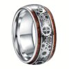 Men's Steel Ring with Gear Design Wholesale