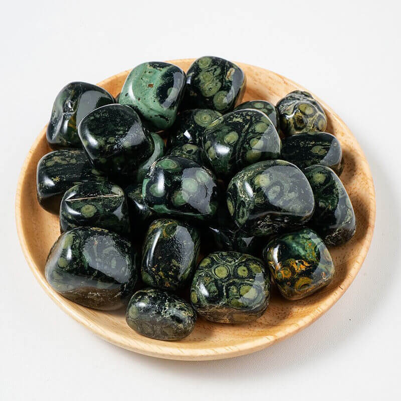 Natural Green Malachite Polished Stones Wholesale
