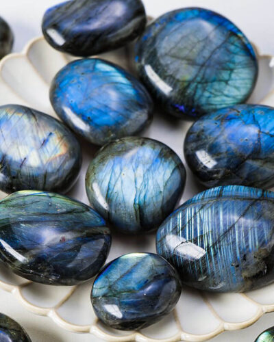 Natural Irregular Labradorite Rubbing Stones Wholesale