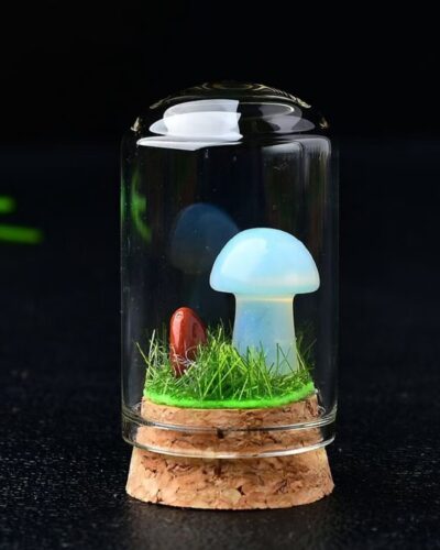 Delicate Crystal Rock Mushrooms Wholesale Gem Specimen