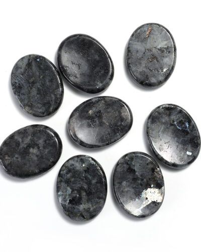 Oval Black Labradorite Thumb Gemstone for Relaxing