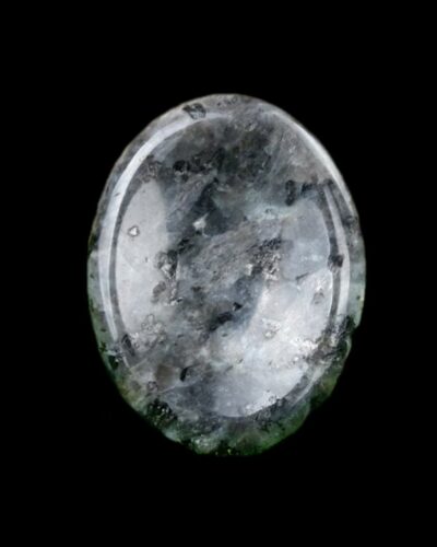 Oval Black Labradorite Thumb Gemstone for Relaxing