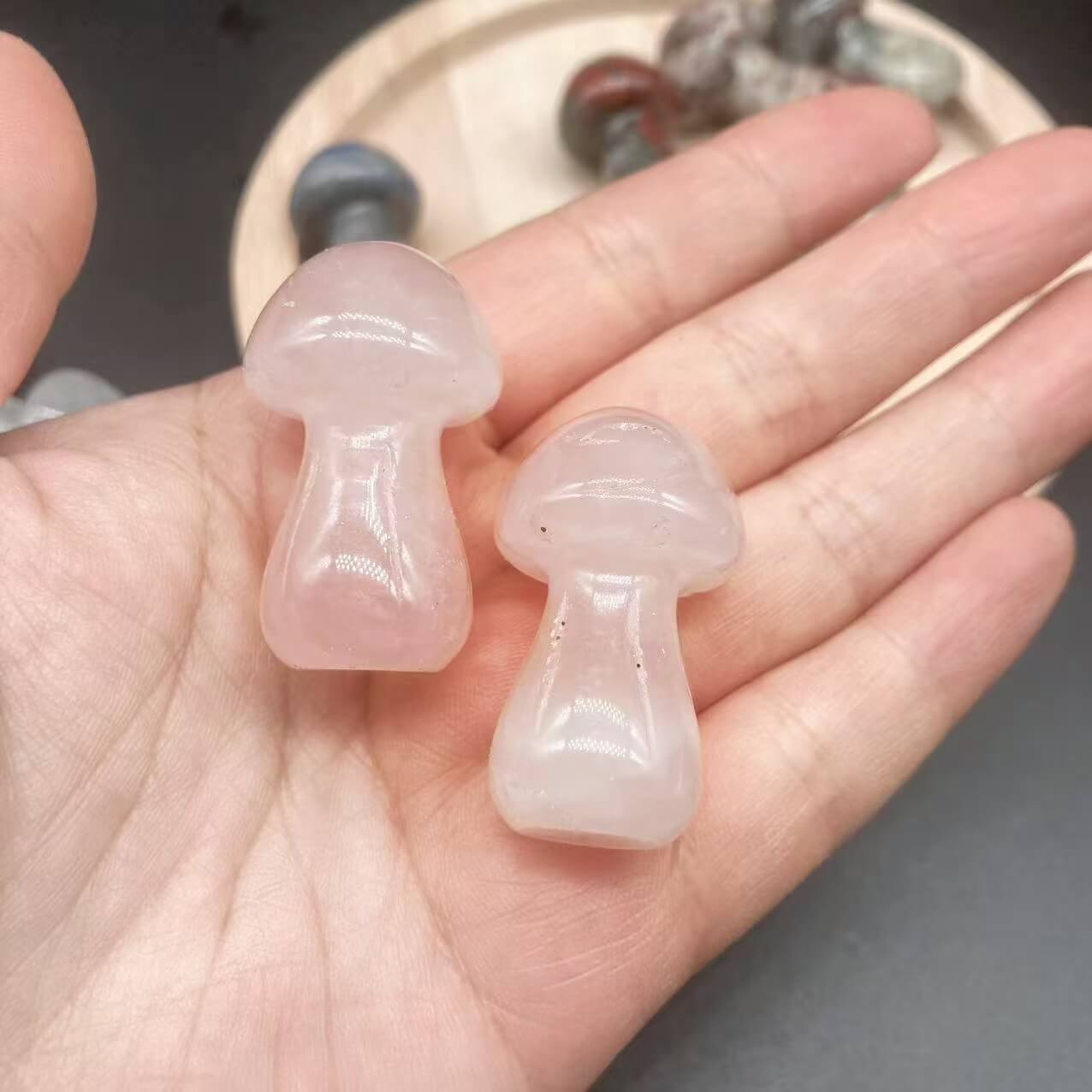 Pink Healing Bulk Rose Quartz Mushroom