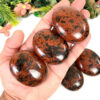 Polished Red Obsidian Rubbing Gemstone for Anxiety