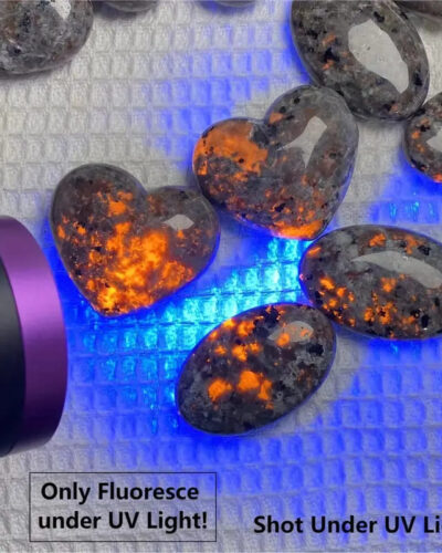 Polished Yooperlite Palm Stone Soothing Stones