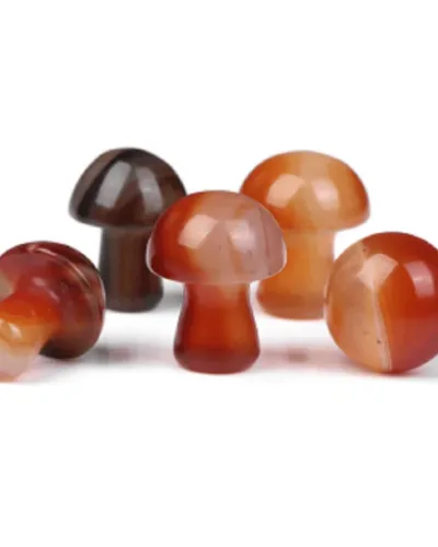 Colorful Small Crystal Mushroom Pendants Wholesale