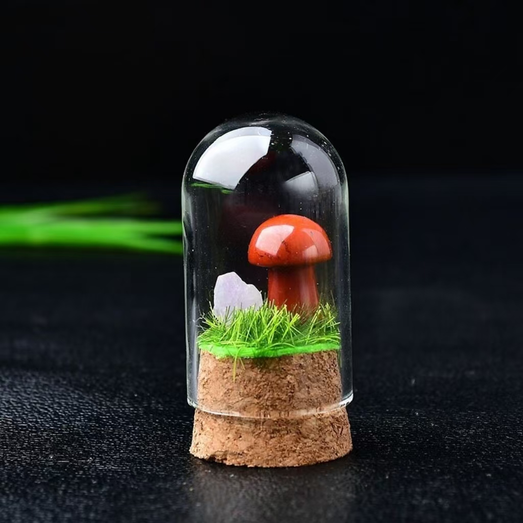 Delicate Crystal Rock Mushrooms Wholesale Gem Specimen