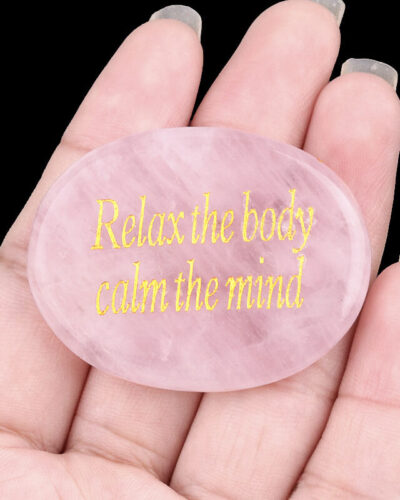 Engraved Colorful Rubbing Stones with Words Wholesale