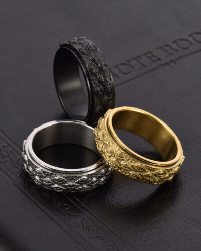 Alternativní pohled na Rotating God’s Eye Stainless Steel Mens Ring