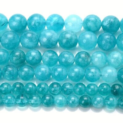Round Amazonite Beads for Jewelry Making Bulk - Görüntü 4