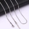 Dainty Round Snake Stainless Steel Chains for Necklaces Wholesale