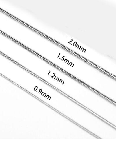Snake Stainless Steel Chains for necklaces wholesale 12