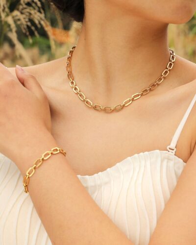 Stainless Steel Cuban Link Bracelet Necklace Wholesale