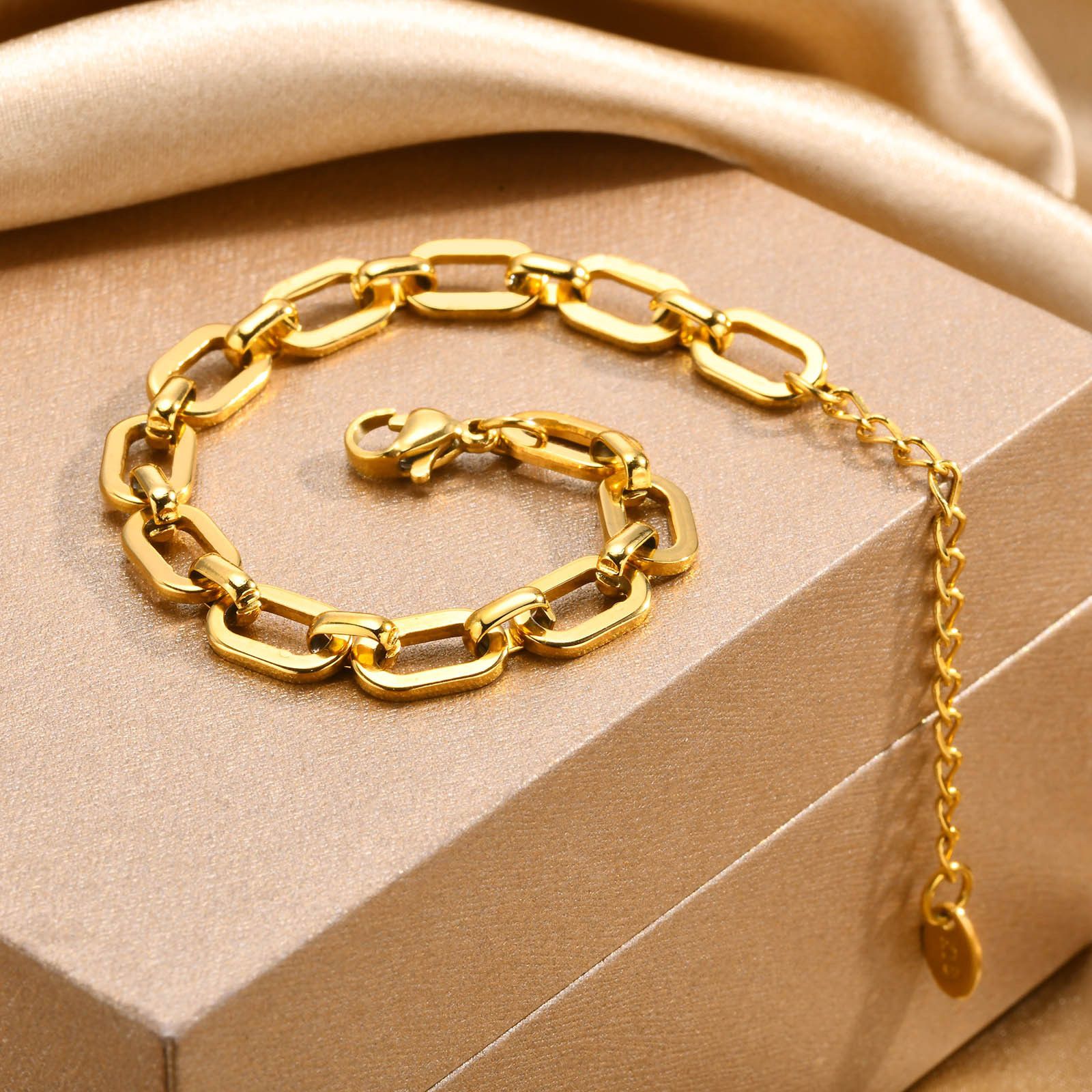 Stainless Steel Cuban Link Bracelet Necklace Wholesale - Obrázek 4