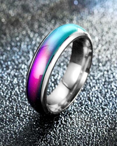 Thermochromic Stainless Steel Ladies Fashion Ring