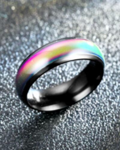 Thermochromic Stainless Steel Ladies Fashion Ring