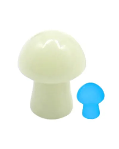 White Crystal Rock Mushrooms Luminous Home Decor