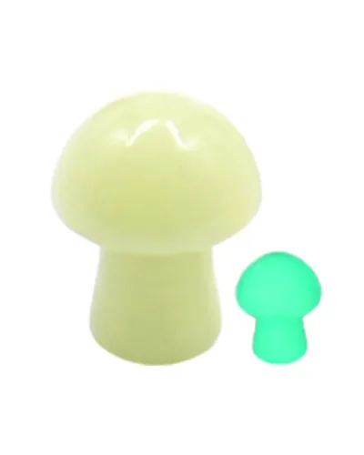 White Crystal Rock Mushrooms Luminous Home Decor