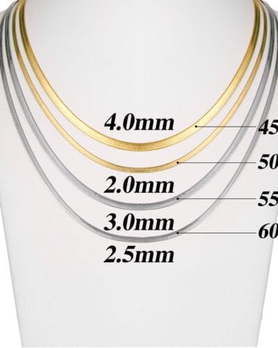 Wholesale Stainless Steel Herringbone Chain Necklace for Men Women