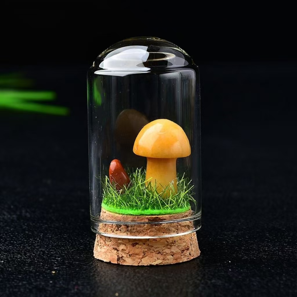 Delicate Crystal Rock Mushrooms Wholesale Gem Specimen