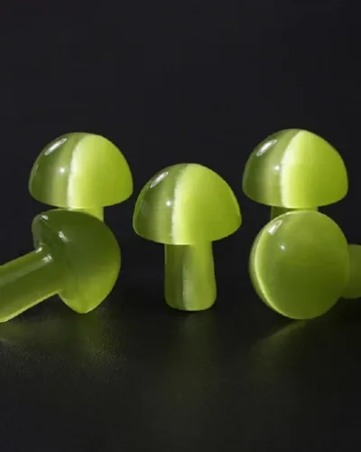 Bulk Mushroom Shaped Crystals Cat Eye Gemstones