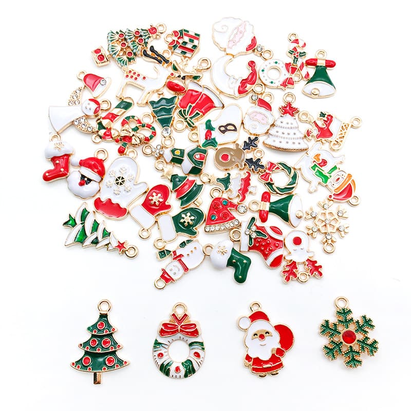 20Pcs DIY Jewelry Making Mixed Charms for Christmas Wholesale