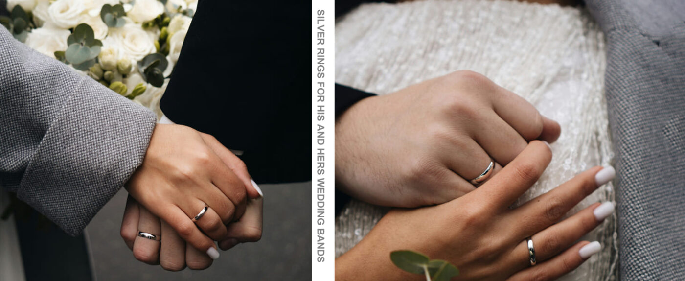 3 Minimalist 18K Gold Plated Customized Couple Rings for Wedding