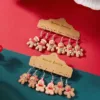 3-Pair Cute Christmas Gingerbread Earrings Set